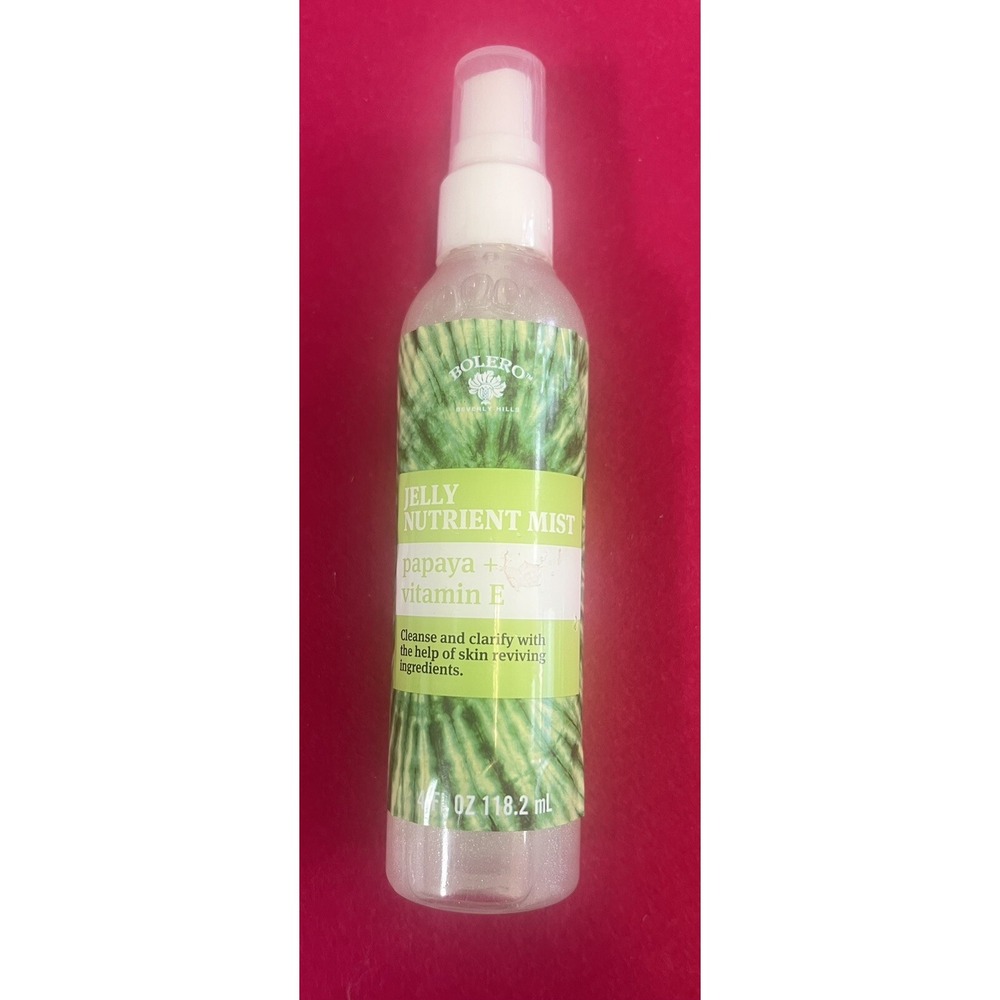 Bolero Beverly Hills Papaya + Vitamin E Jelly Nutrient Mist 4 fl. oz. New